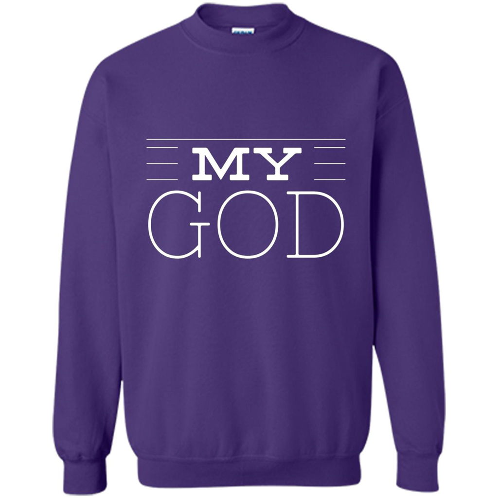 Christian T-shirt My God Purple
