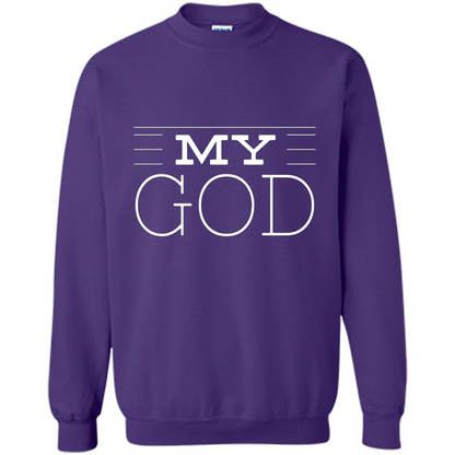 Christian T-shirt My God Purple