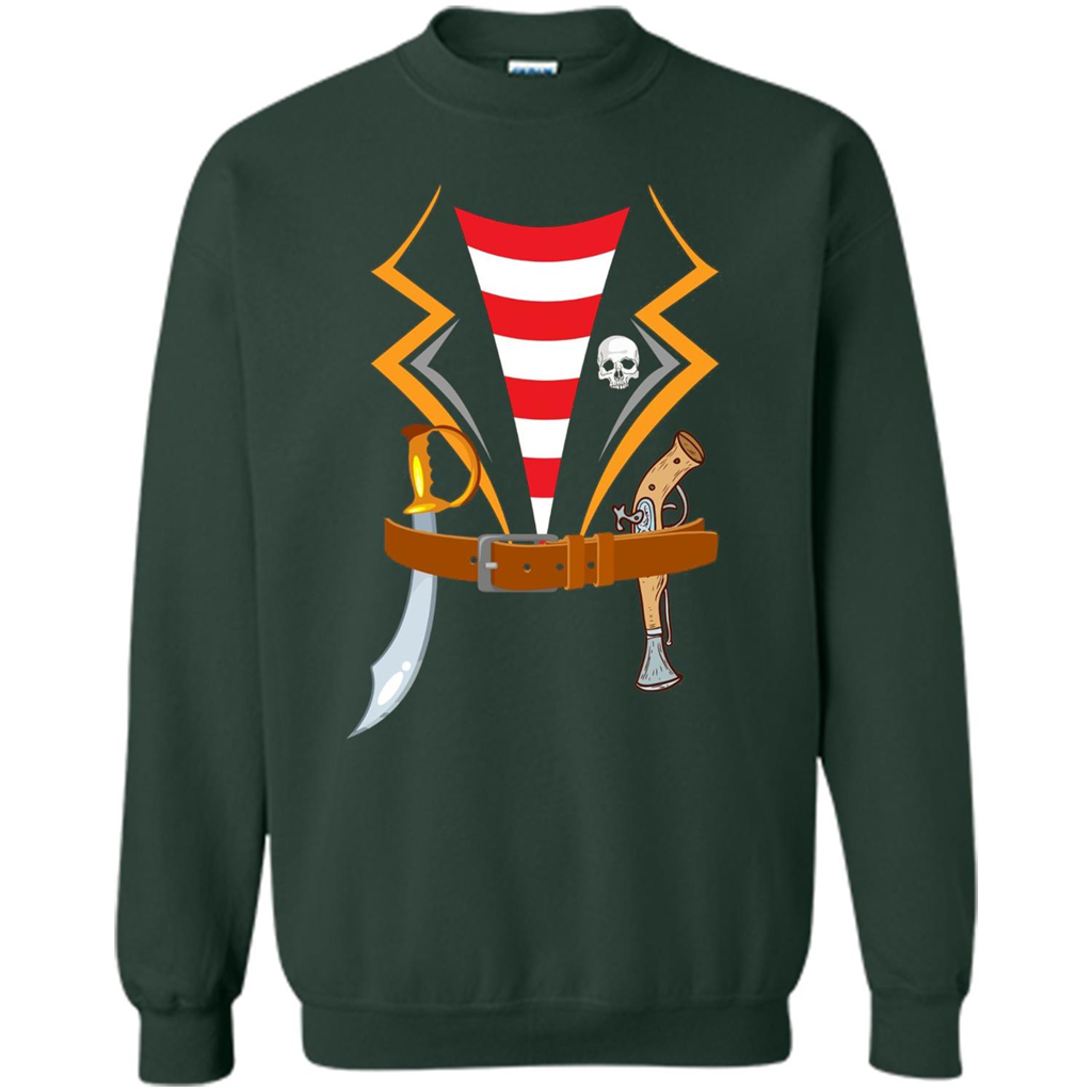 Pirate Costume T-shirt Halloween Gift T-shirt Forest Green