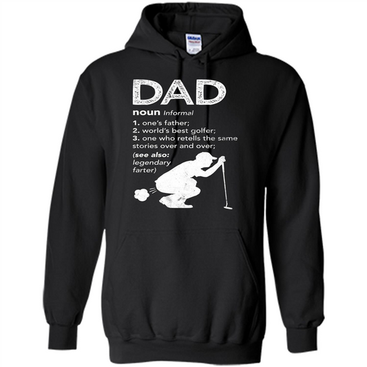Father's Day T-shirt Funny Dad Definition Black