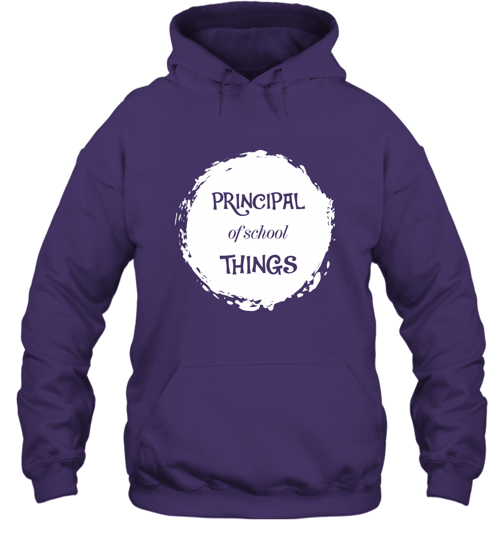 Principal Of School Things Shirt Hoodie Hoodie Purple
