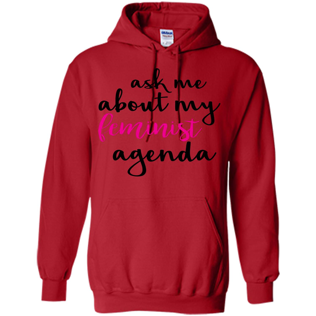 Ask Me About My Feminist Agenda T-Shirt Red