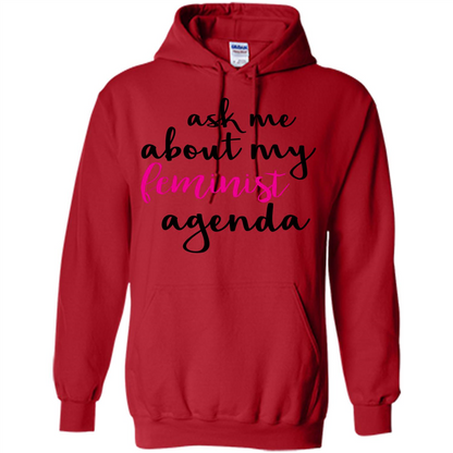 Ask Me About My Feminist Agenda T-Shirt Red