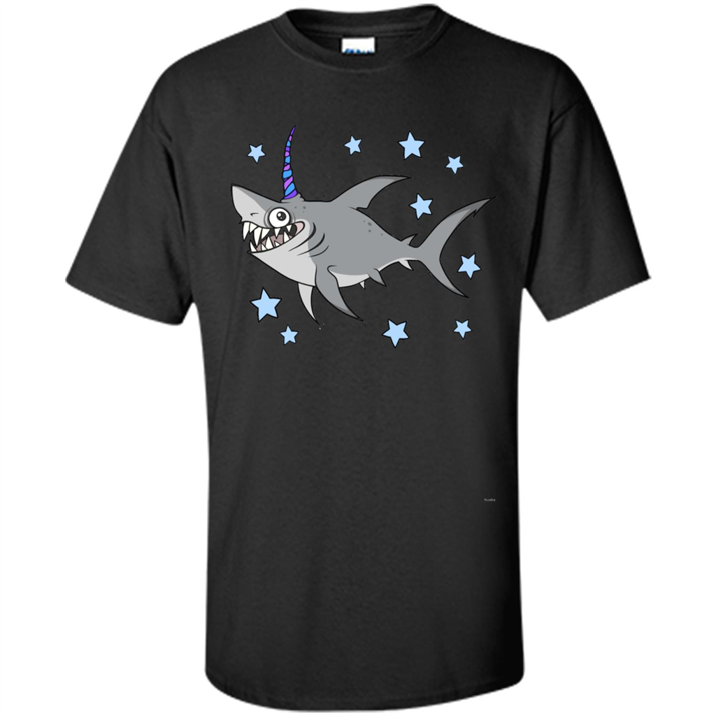 Unishark T-shirt Unicorn + Shark Black