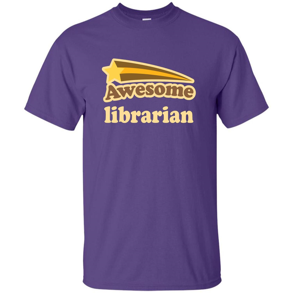 Awesome Librarian T-shirt Purple