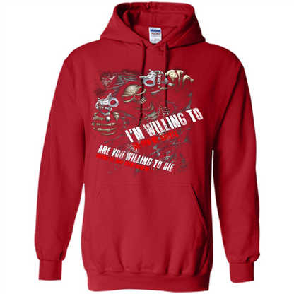 I'm Willing To Die For My Rights T-shirt Red