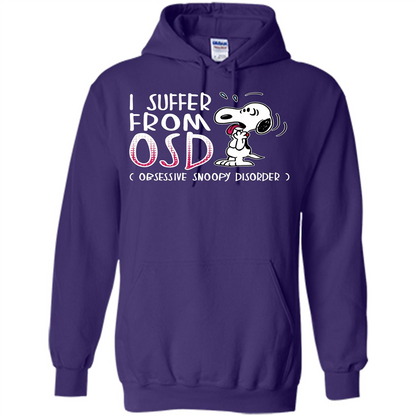 Snoopy T-shirt I Suffer From OSD Obsessive Snoopy Disorder Purple