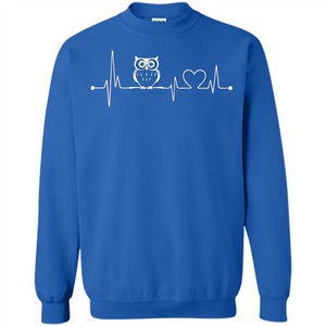 Heartbeat Owl T-shirt Love Owl T-shirt