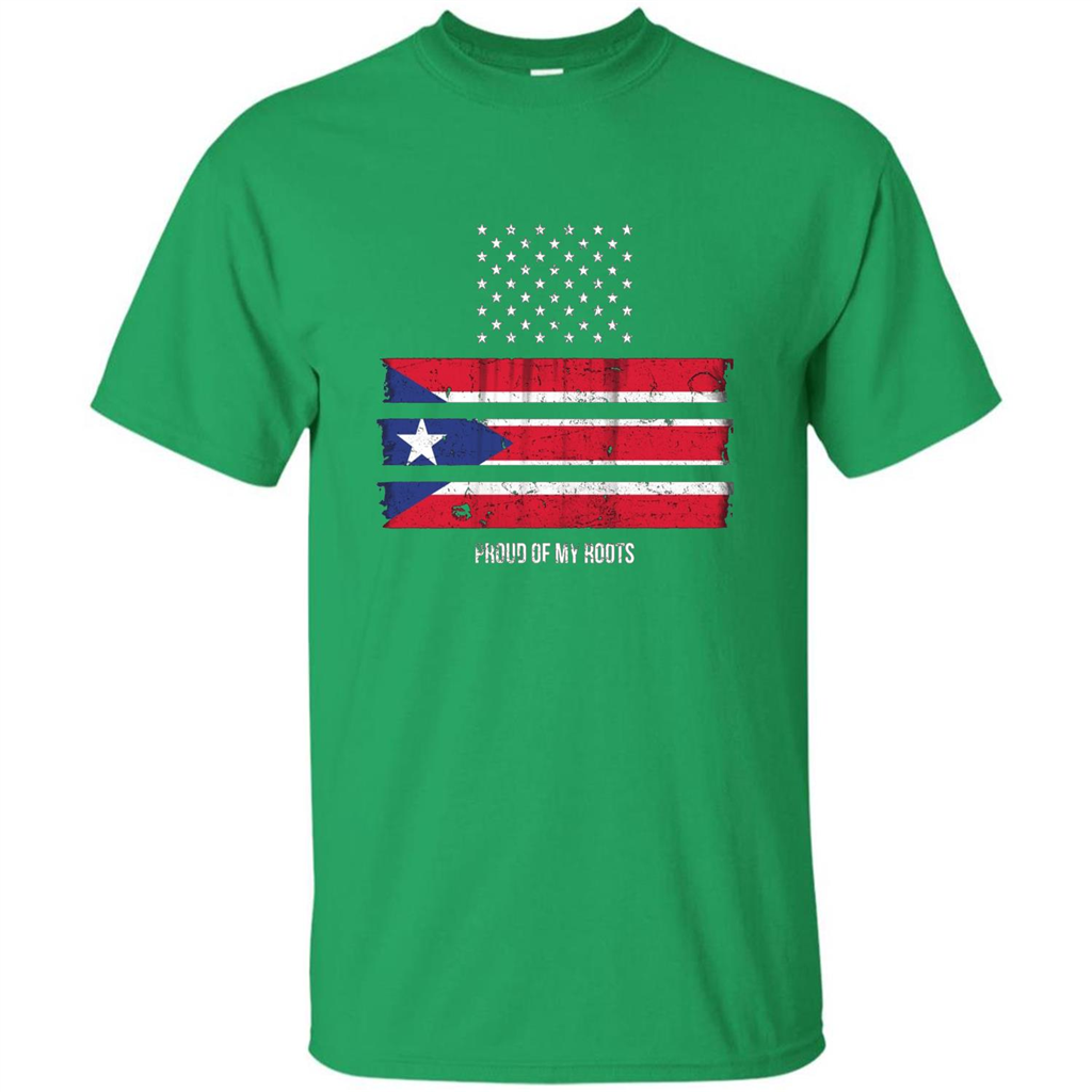 Puerto Rico USA Flag Pride T-Shirt Irish Green