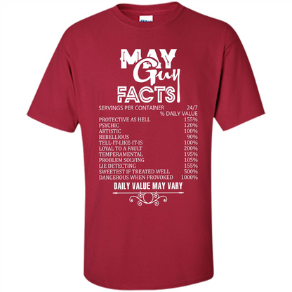 May Guy Facts T-shirt Cardinal