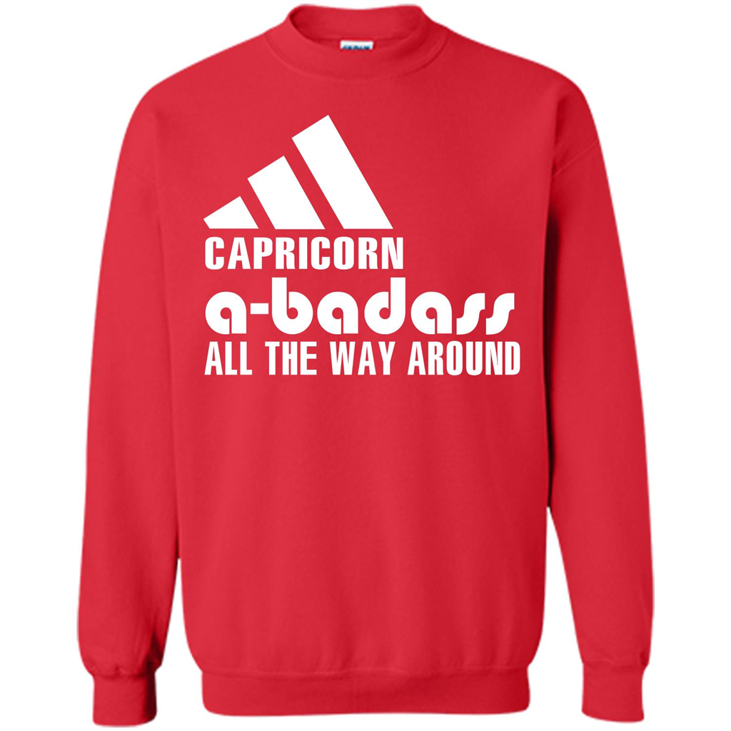 Capricorn A-Badass All The Way Around T-shirt Red