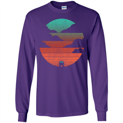 Driving Into The Sunset T-shirt Purple