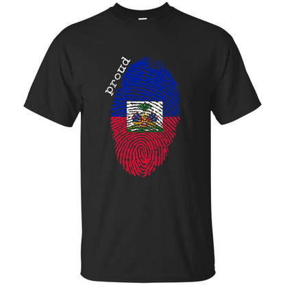 Haiti shirt - Haiti National Flag T-shirt Black