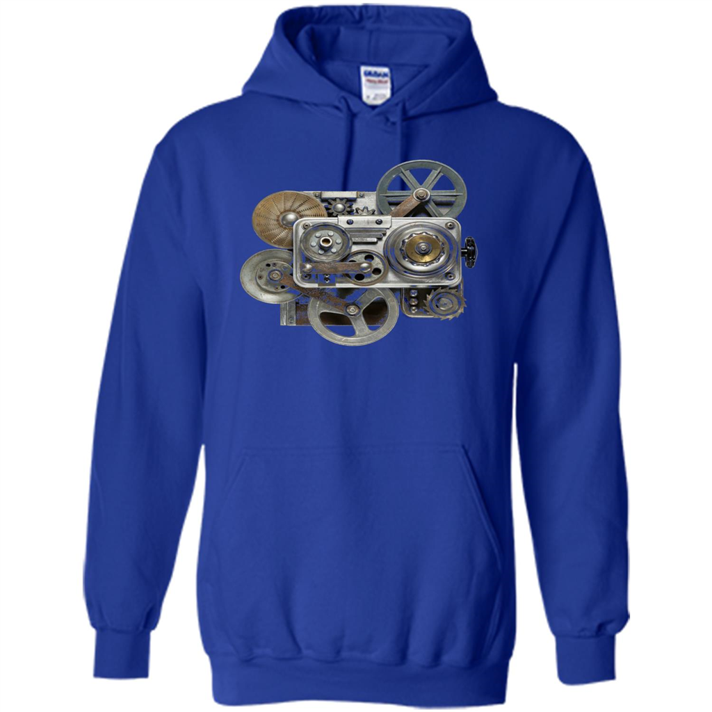 Steampunk Mechanical Gears T-Shirt Royal