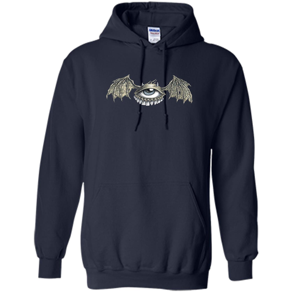 Eyebat T-shirt Scary Halloween Tshirt Navy