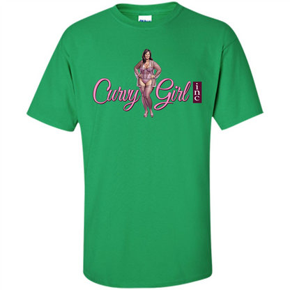 Curvy Girl T-shirt Irish Green
