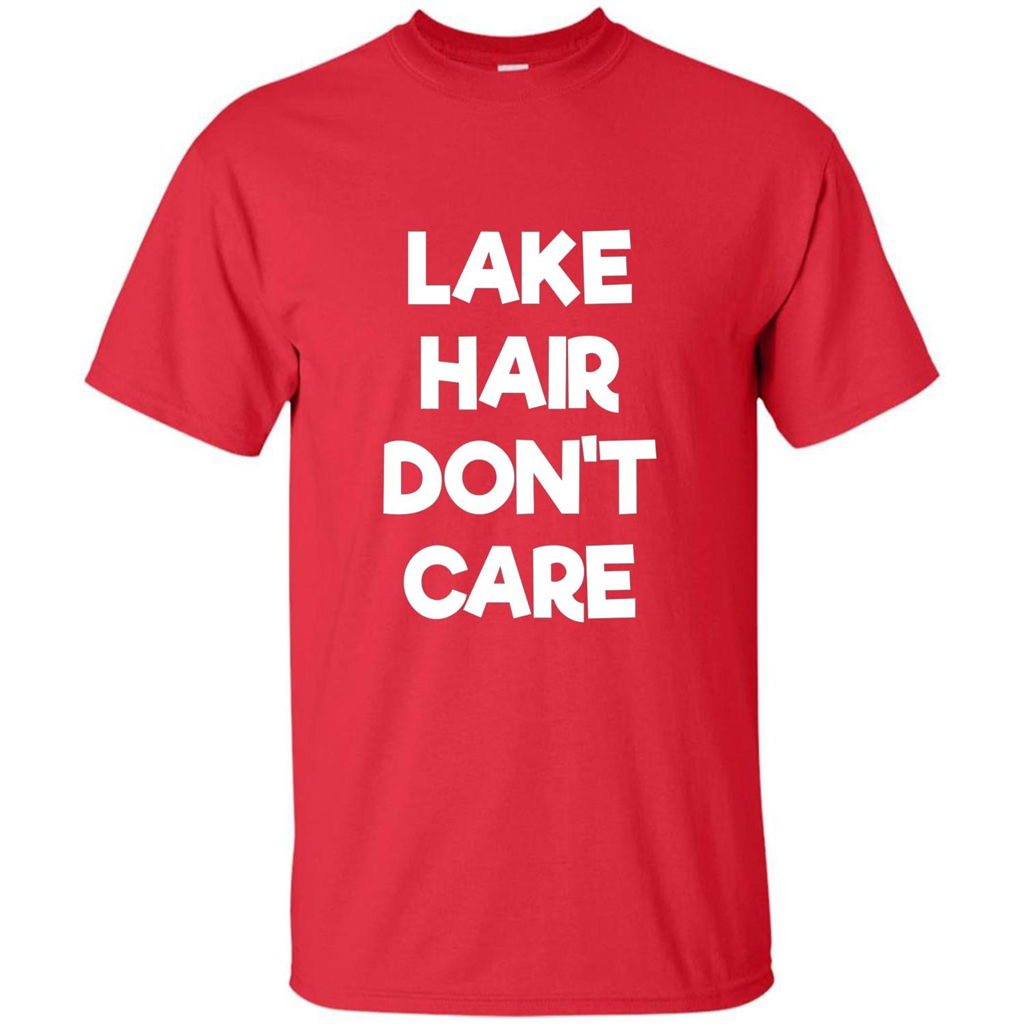 Lake Hair Don't Care T-shirt Red