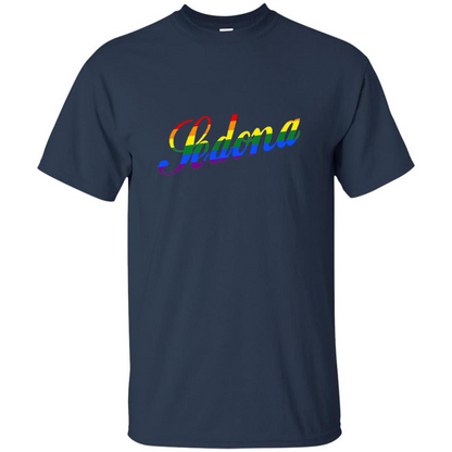 Sedona AZ Arizona LGBTQ Rainbow Flag T-shirt Navy