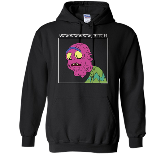 Rick &amp; Morty Aww Bitch shirt Black