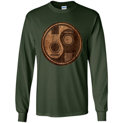Best gift for Guitar T-shirt Guitar Ying-Yang Gift Forest Green