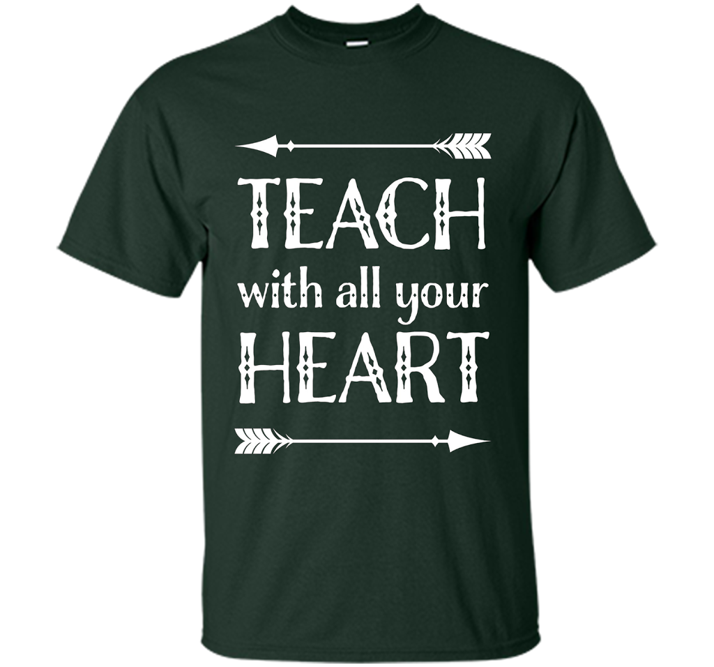 Teacher T-shirt Back To School Teaching Appreciation Gift cool shirt Forest Green