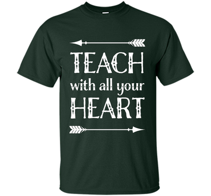 Teacher T-shirt Back To School Teaching Appreciation Gift cool shirt Forest Green