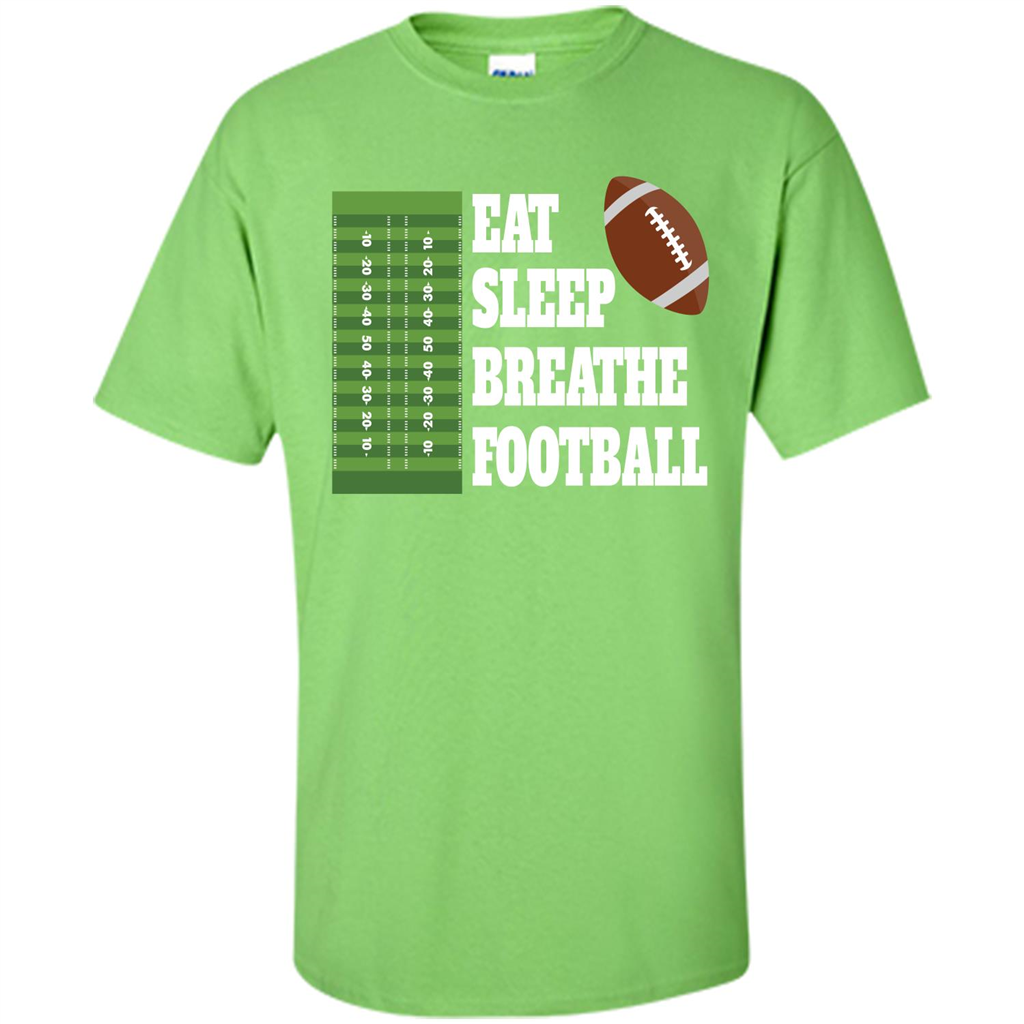 Eat Sleep Breathe Football T-shirt Lime