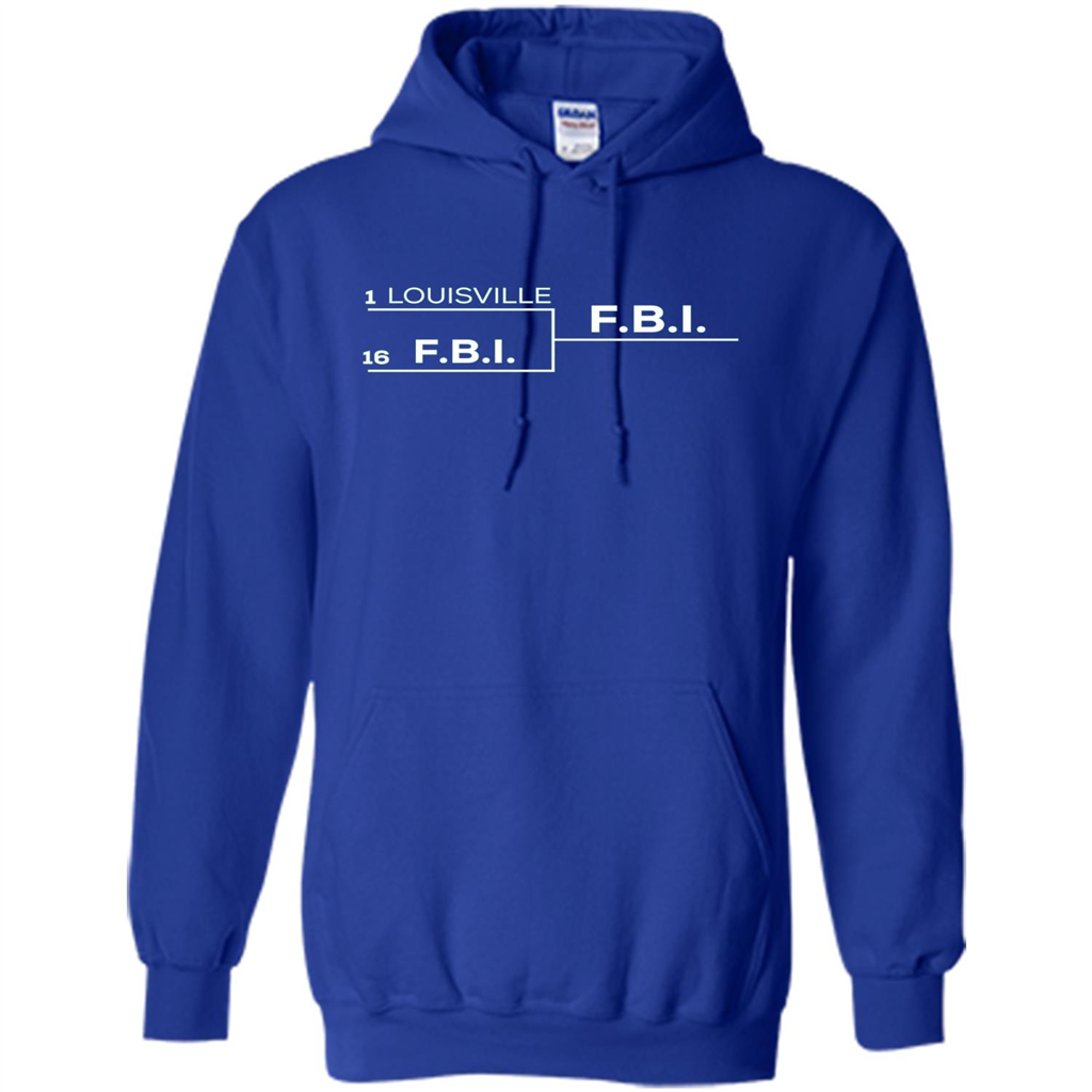 Louisville vs FBI Bracket T-shirt Royal