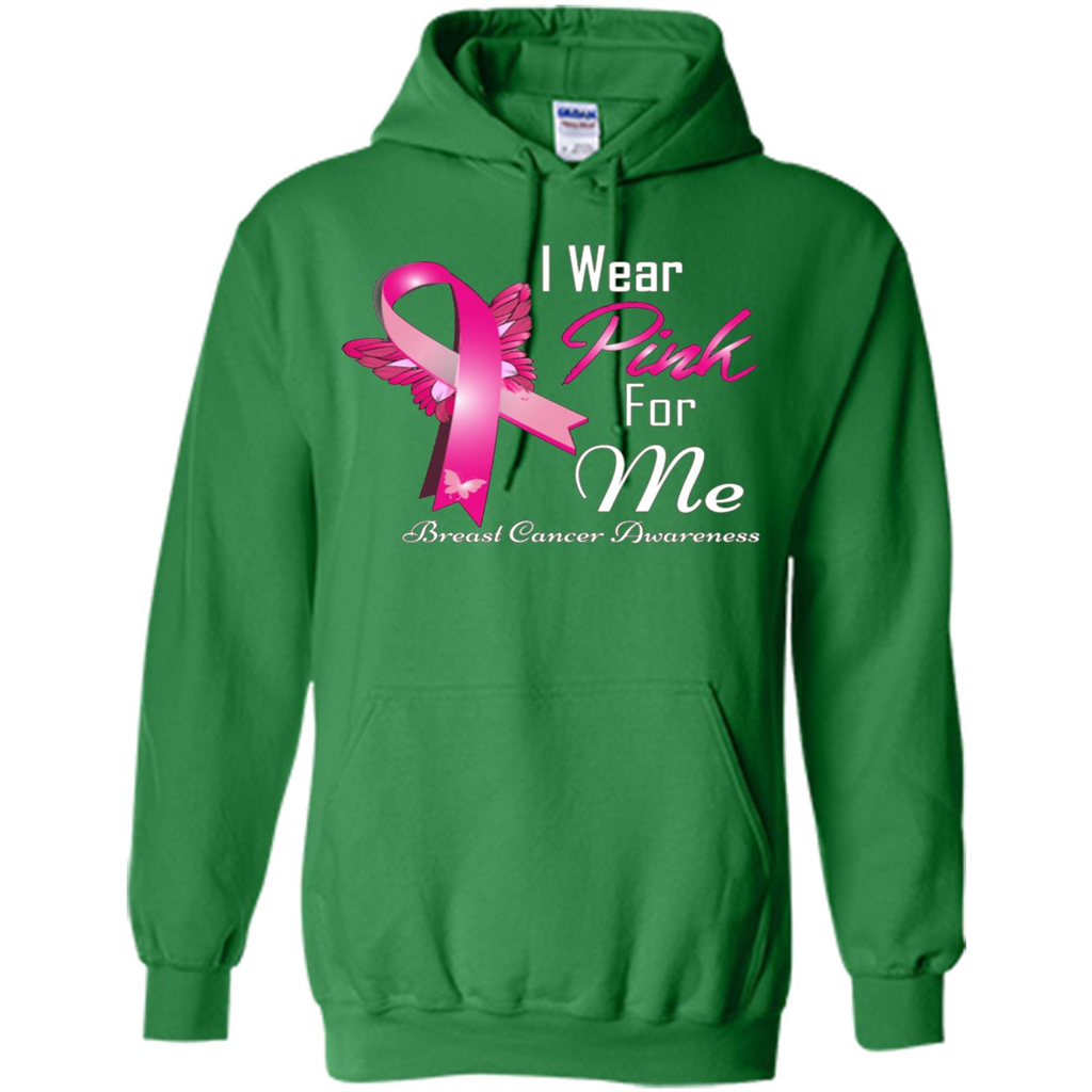 Breast Cancer Awareness T-Shirt I Wear Pink For Me Irish Green