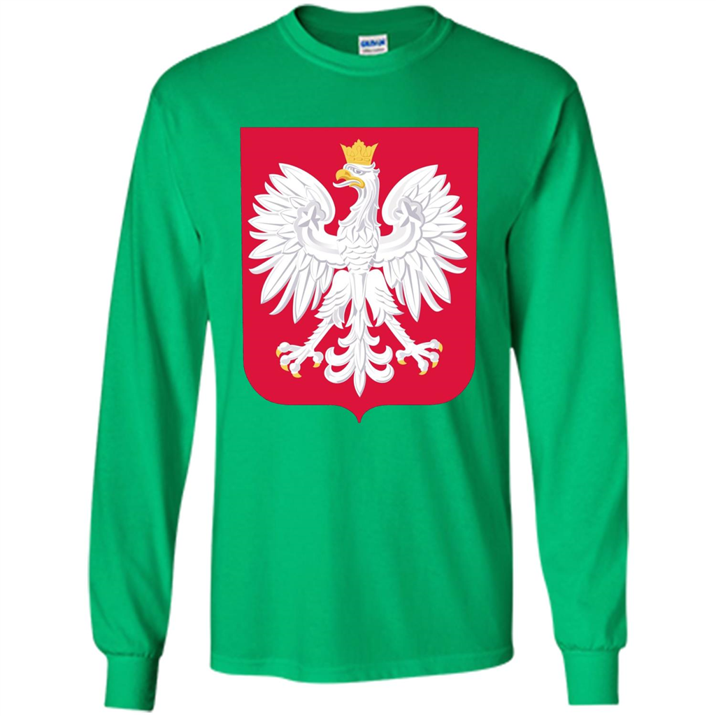 Polish Eagle T-shirt Polska Poland T-shirt Irish Green