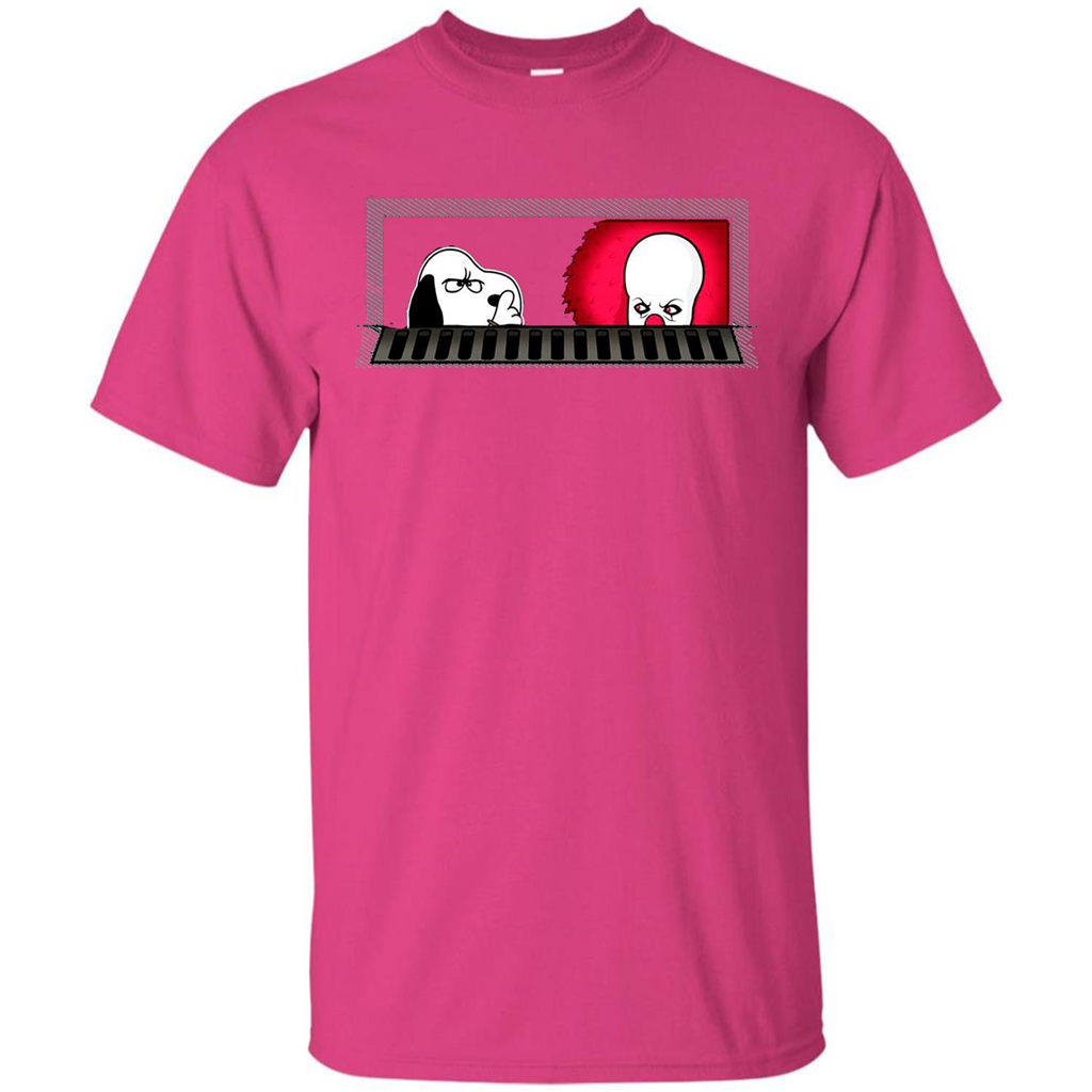 Movie T-shirt Snoopy Vs It T-shirt Heliconia
