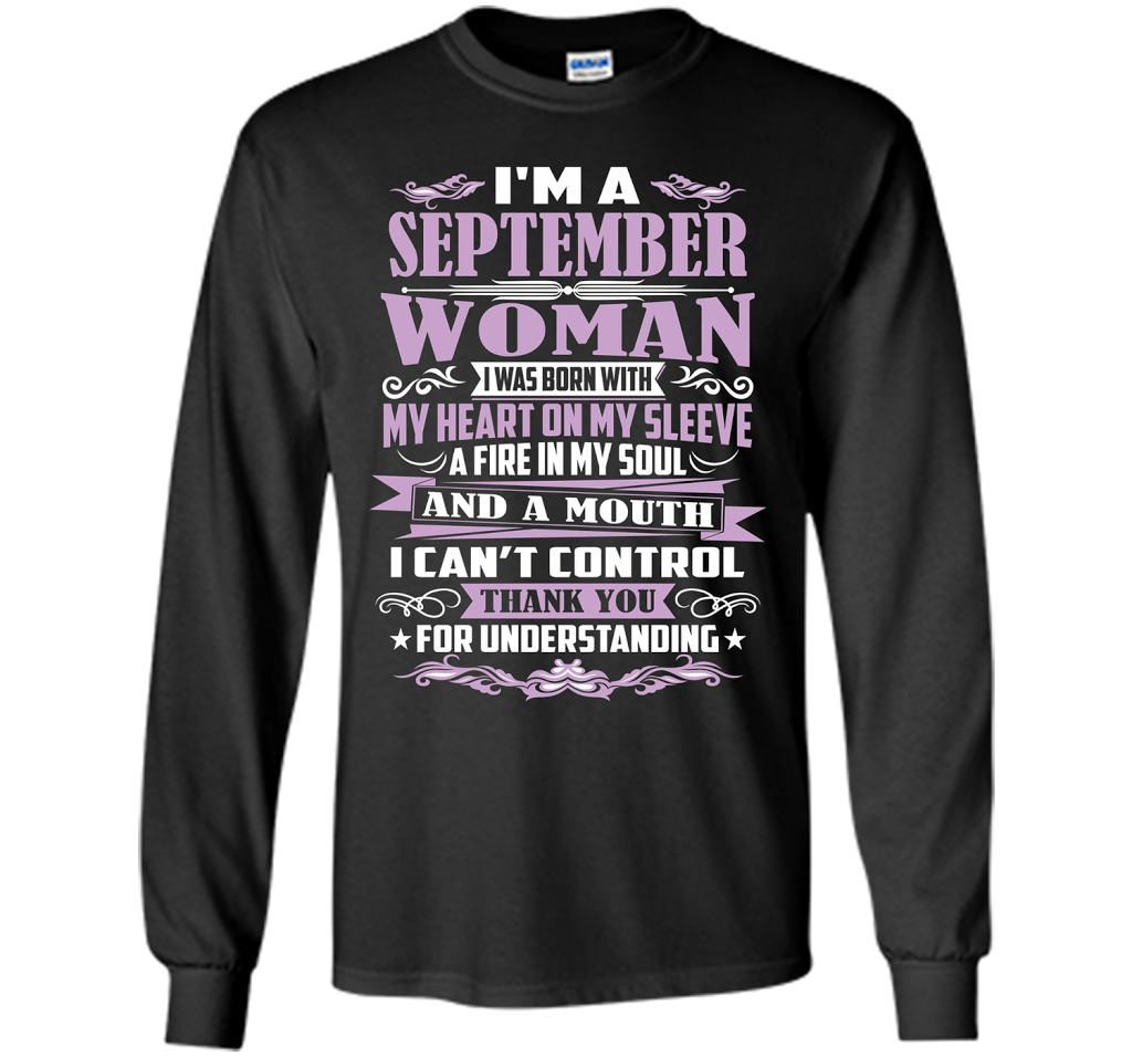 I'm A September Woman T-shirt Black