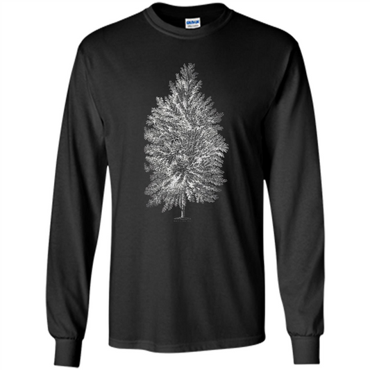 Poplar Tree T-shirt. Tree Poplar Tree T-shirt Black