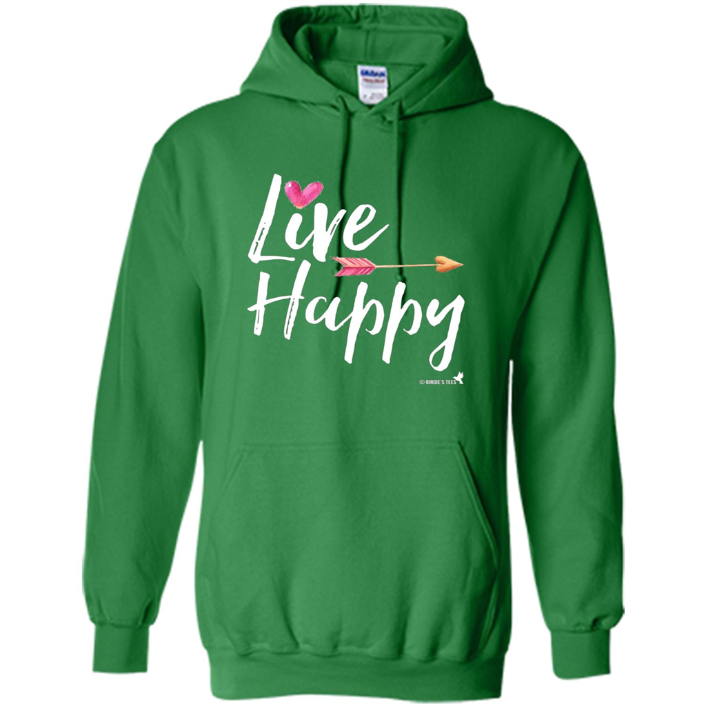 Live Happy T-shirt Irish Green