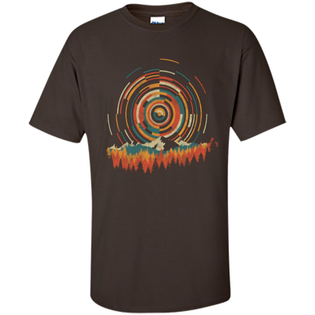 The Geometry Of Sunrise T-shirt Dark Chocolate