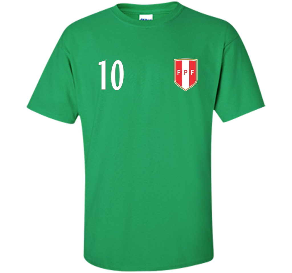 Soccer Peru T-shirt Peruvian Team Alternative T-shirt Irish Green