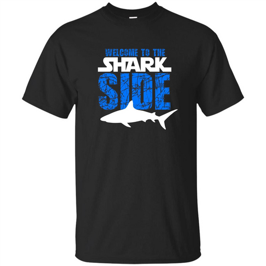 Welcome To The Shark Side T-Shirt Funny Shark T-Shirt Black