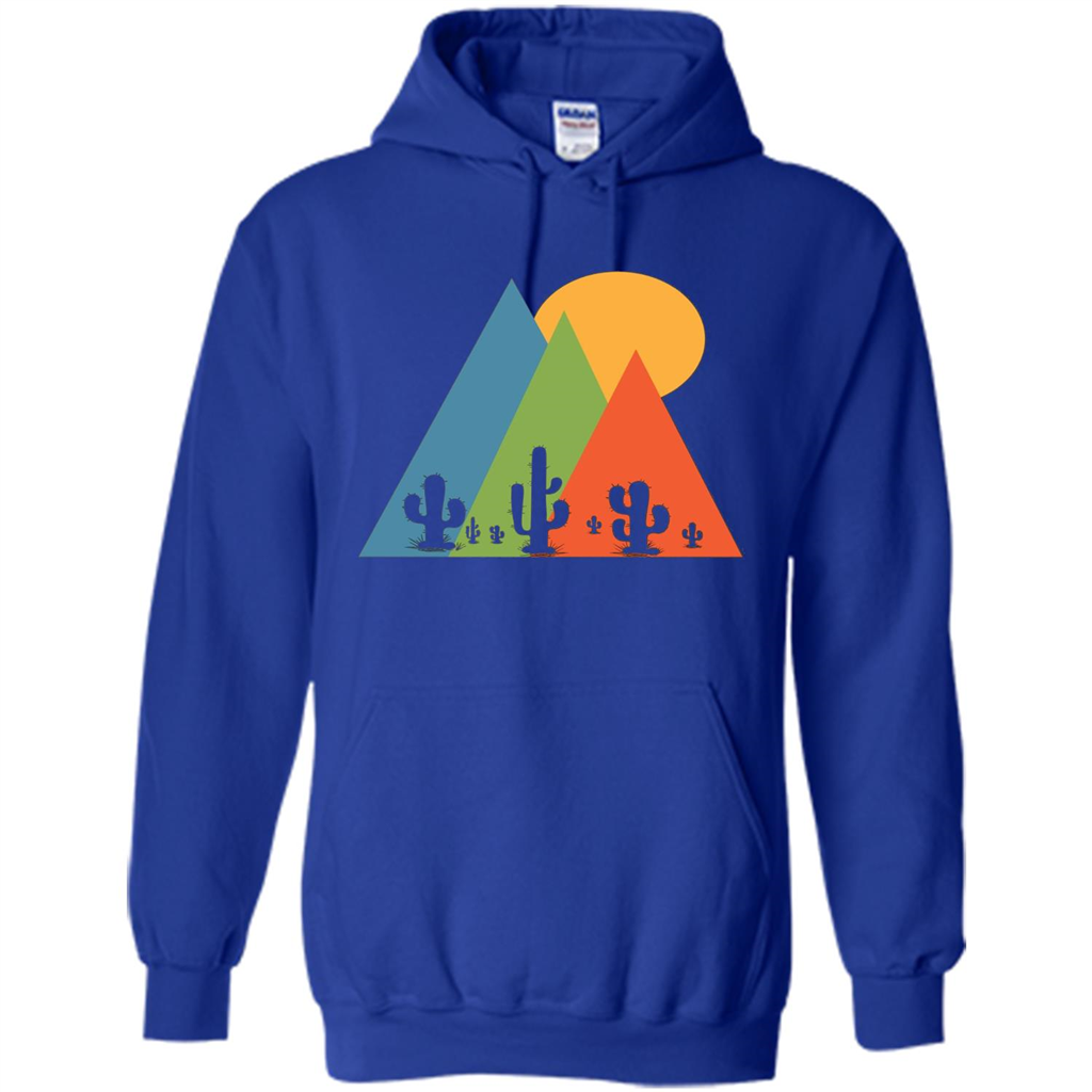 Cactus, Mountain and Sun T-shirt Royal