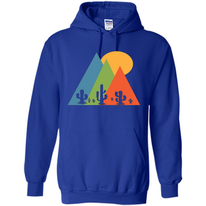 Cactus, Mountain and Sun T-shirt Royal