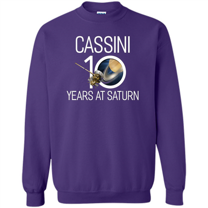 Cassini 10 Years at Saturn T-shirt Purple
