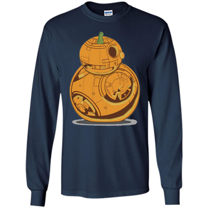 BB-8 Pumpkin Carving Halloween T-Shirt Navy