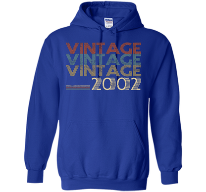 Retro Classic Vintage 2002 - 15th Gift 15 Yrs Years Old cool shirt Royal
