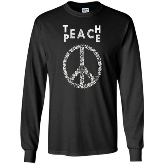 Teach Peace T-shirt Black