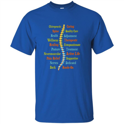 National Chiropractic Health Month Chiropracter T Shirt Royal