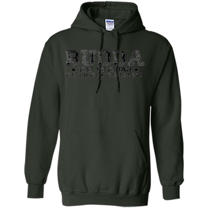 Fathers Day T-shirt Bubba The Veteran The Myth The Legend Forest Green