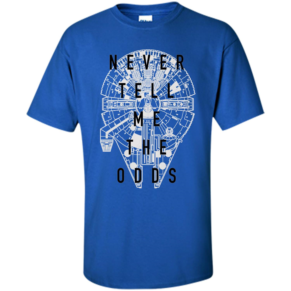 Movie T-shirt Never Tell Me The Odds T-shirt Royal