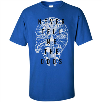 Movie T-shirt Never Tell Me The Odds T-shirt Royal