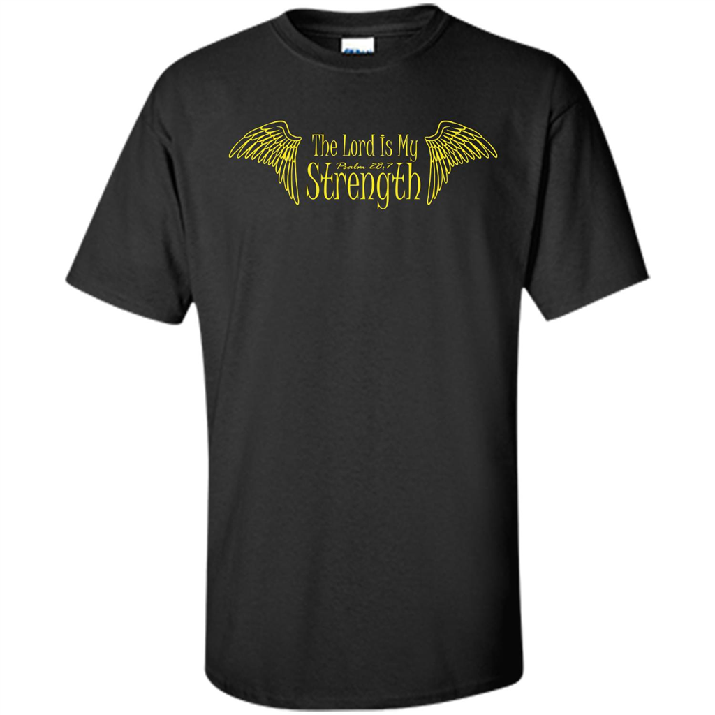 Christian T-shirt The Lord Is My Strength Black
