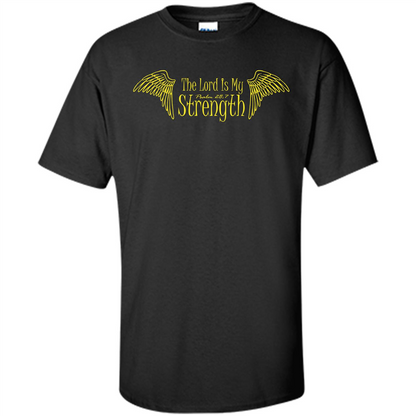 Christian T-shirt The Lord Is My Strength Black
