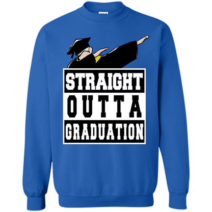 Straight Outta Graduation Dab Shirt College Graduate Gifts Royal